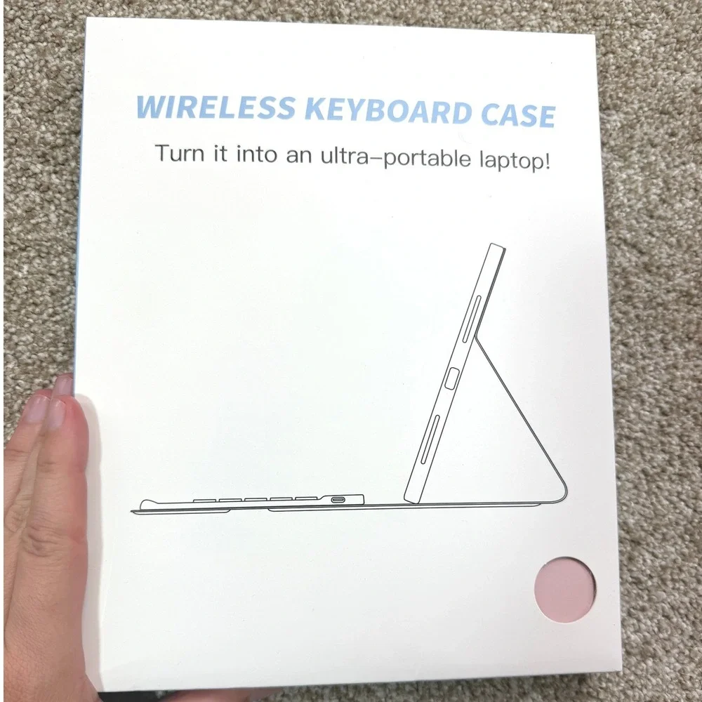 Harvopu iPad Air‎ 11 M2 10.9 5th 4th Gen Keyboard Case Detachable Pink NEW NIB